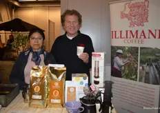 Gloria Sullca en Eric Beek van Illimani koffie, dat bijna 30 jaar bestaat. 